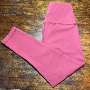 90 Degree By Reflex High‎ Waist Leggings Wine Women's XS Yoga Running Workout
